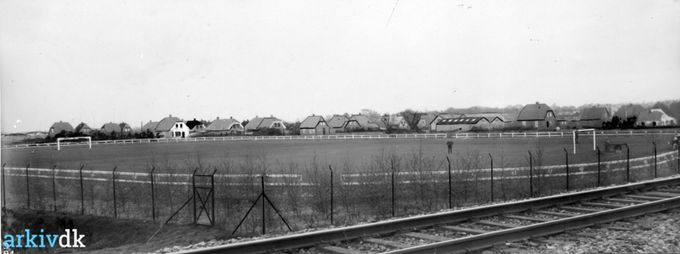 Vejen Stadion, 1932 Fotografiet blev bragt i Folkebladet 20. april 1934.
