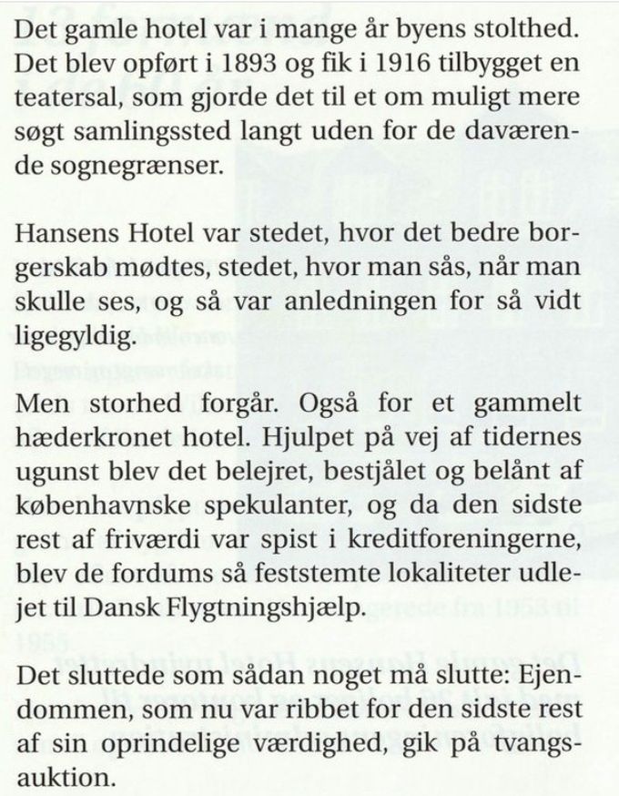 Hansens Hotel.